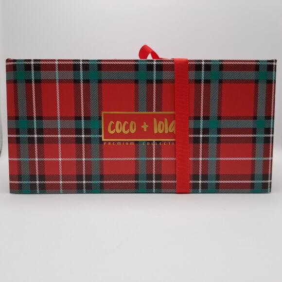 NEW Coco Lola Christmas Tea Set Gift Box Mug Infuser Lid Spoon (4-pc) Plaid Tree - Picture 10 of 11